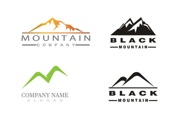 Download Simple Modern Mountain Logos - Mountain Collection