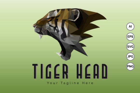 Download Tiger Head Mosaic Logo Template Design - Mosaic logo Collection