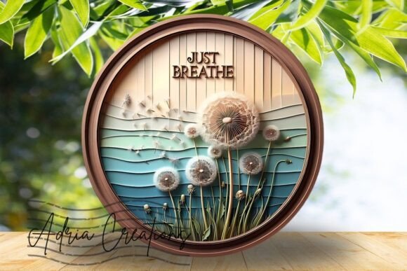 Download 3D Dandelion Round Welcome Sign - Lion Collection