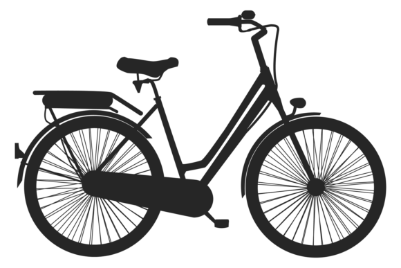 Download Mountain Bike Black Silhouette. Active L - Mountain Collection