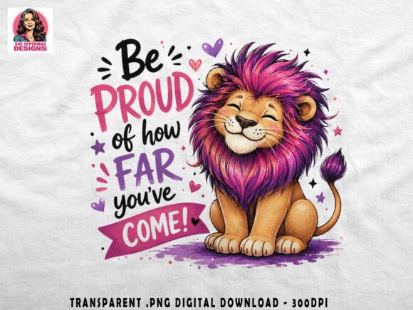 Download Be Proud Lion Cub PNG | Cute Design - Lion Collection