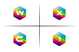 Download Wxc1 Hexagon Mosaic Logo - Mosaic logo Collection