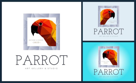 Download Parrot Bird Head Beauty Mosaic Logo - Mosaic logo Collection